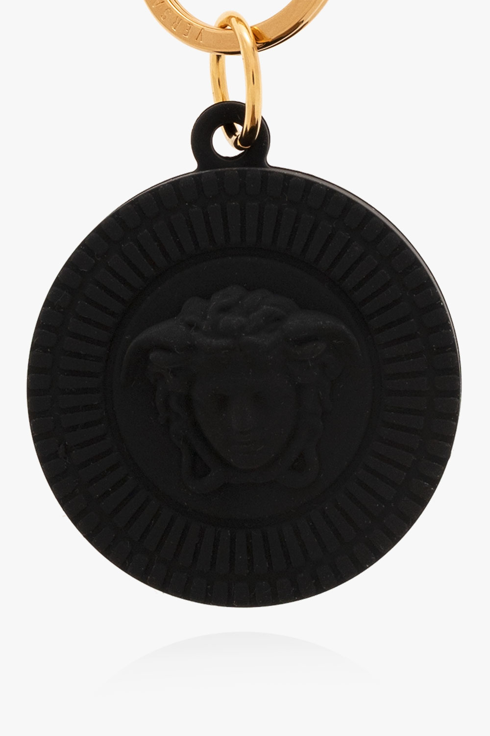 ★正規品★【VERSACE】Medusa AirTag Keyring ★大人気★ Versace Black Medusa Biggie Air Tag Keychain Versace